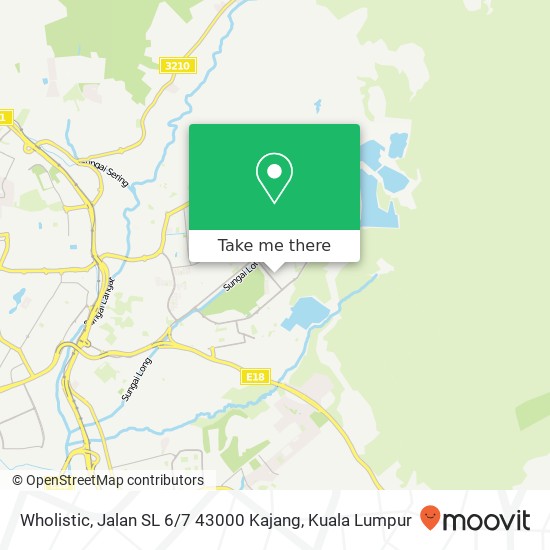 Wholistic, Jalan SL 6 / 7 43000 Kajang map