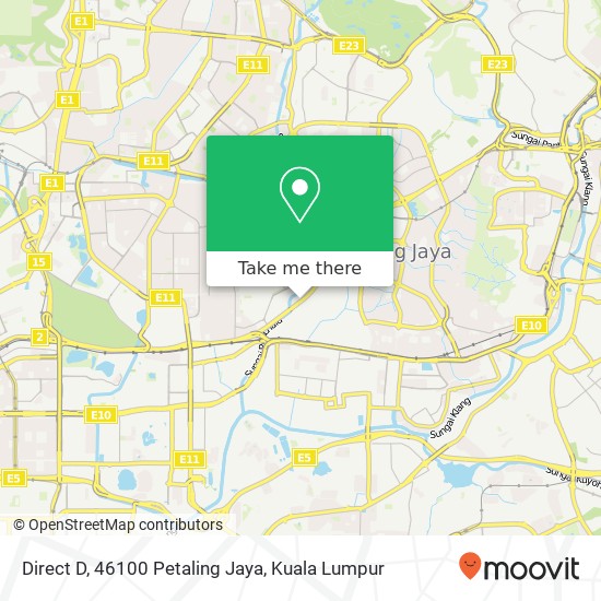 Direct D, 46100 Petaling Jaya map