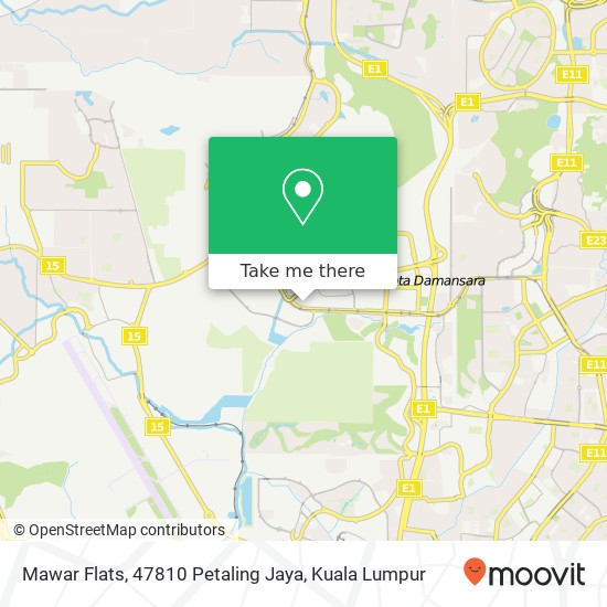 Mawar Flats, 47810 Petaling Jaya map