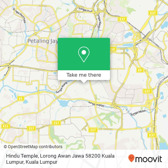 Peta Hindu Temple, Lorong Awan Jawa 58200 Kuala Lumpur