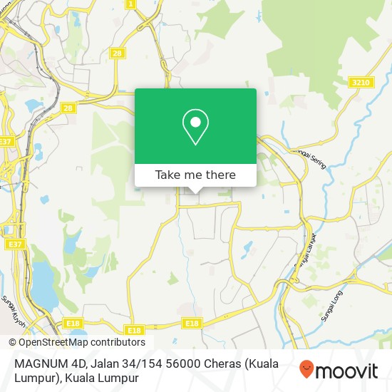 MAGNUM 4D, Jalan 34 / 154 56000 Cheras (Kuala Lumpur) map