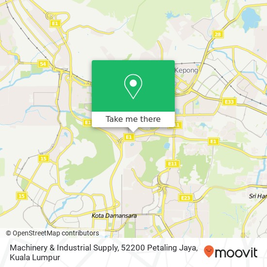 Machinery & Industrial Supply, 52200 Petaling Jaya map