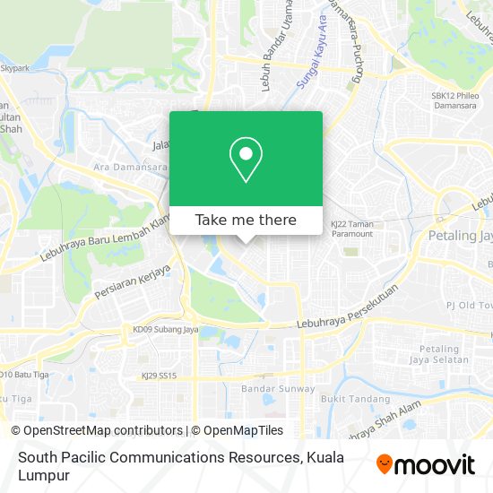 South Pacilic Communications Resources map