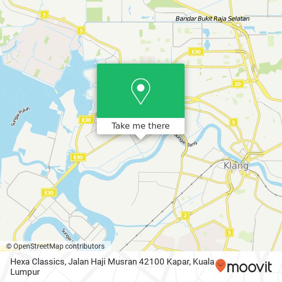 Hexa Classics, Jalan Haji Musran 42100 Kapar map