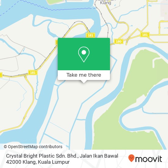 Crystal Bright Plastic Sdn. Bhd., Jalan Ikan Bawal 42000 Klang map