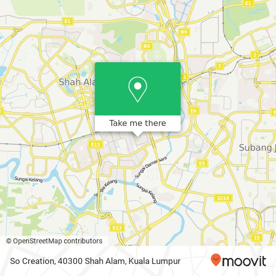 So Creation, 40300 Shah Alam map