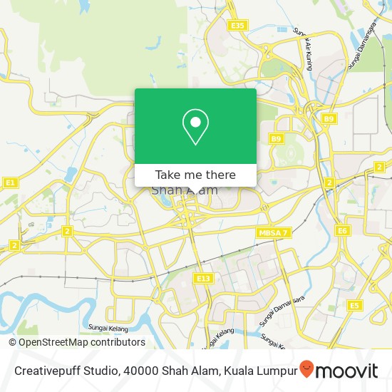 Peta Creativepuff Studio, 40000 Shah Alam
