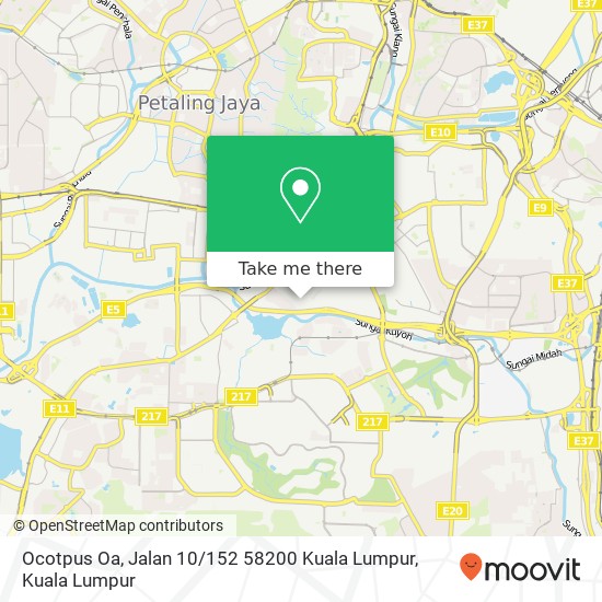 Peta Ocotpus Oa, Jalan 10 / 152 58200 Kuala Lumpur