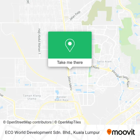 ECO World Development Sdn. Bhd. map