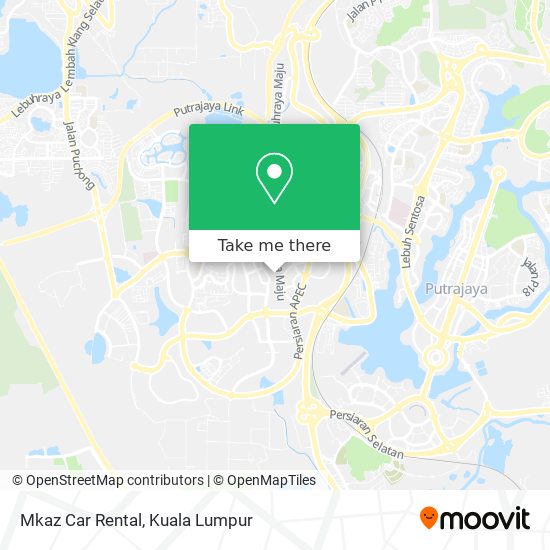 Mkaz Car Rental map