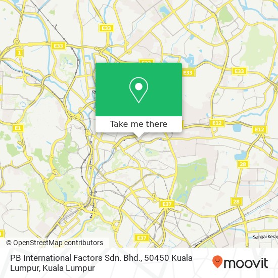 PB International Factors Sdn. Bhd., 50450 Kuala Lumpur map