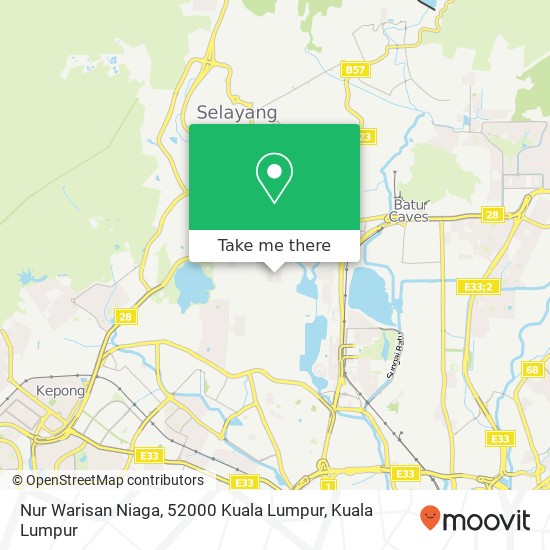 Peta Nur Warisan Niaga, 52000 Kuala Lumpur