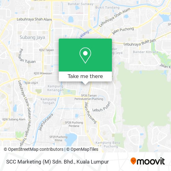 SCC Marketing (M) Sdn. Bhd. map