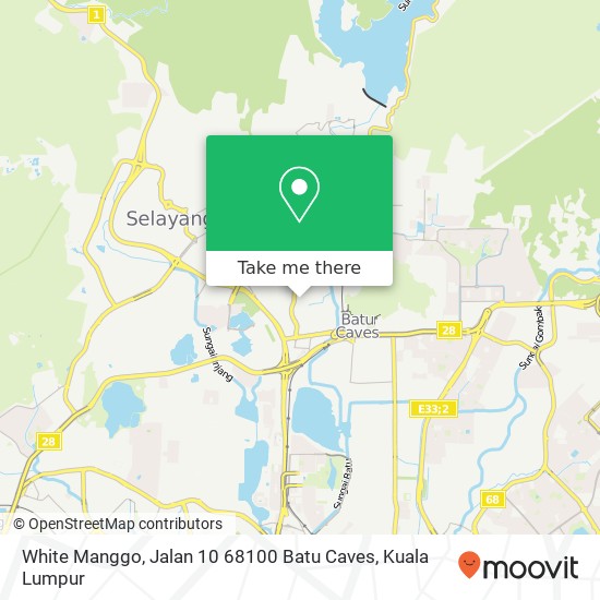 Peta White Manggo, Jalan 10 68100 Batu Caves