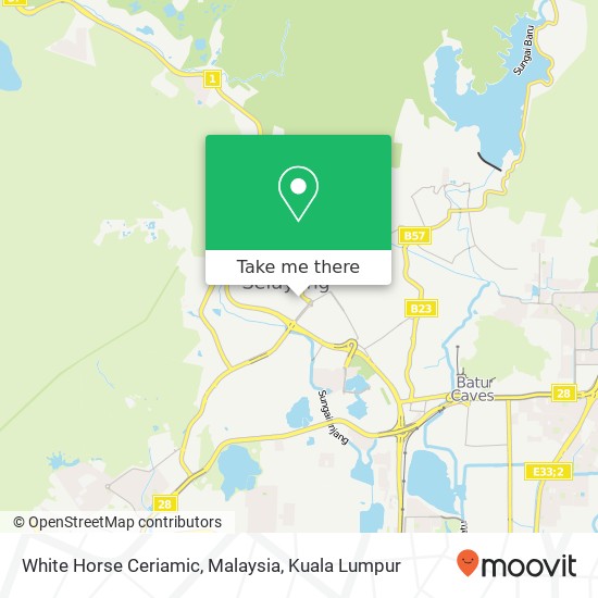 White Horse Ceriamic, Malaysia map