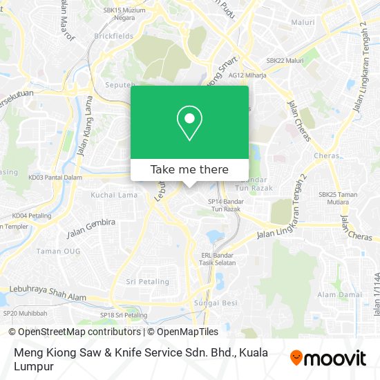 Peta Meng Kiong Saw & Knife Service Sdn. Bhd.