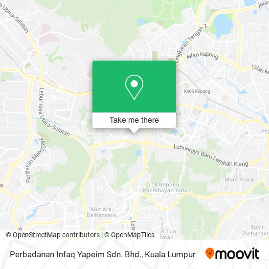 Perbadanan Infaq Yapeim Sdn. Bhd. map