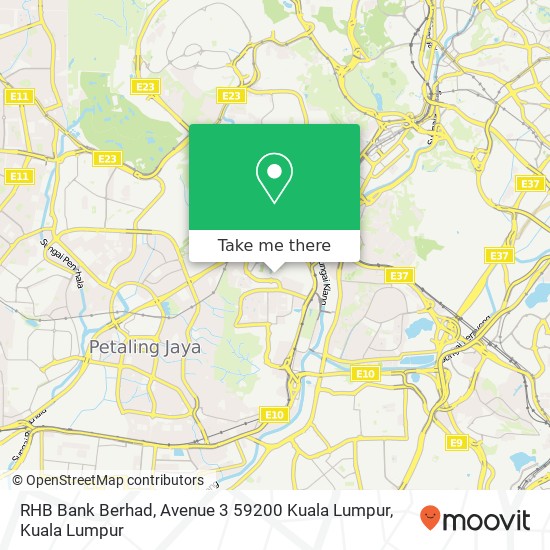 RHB Bank Berhad, Avenue 3 59200 Kuala Lumpur map