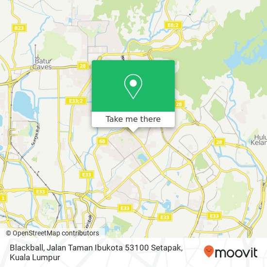Blackball, Jalan Taman Ibukota 53100 Setapak map