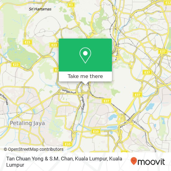 Tan Chuan Yong & S.M. Chan, Kuala Lumpur map