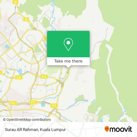 Surau AR Rahman map