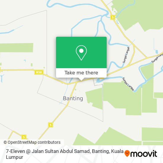 7-Eleven @ Jalan Sultan Abdul Samad, Banting map