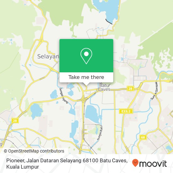 Pioneer, Jalan Dataran Selayang 68100 Batu Caves map