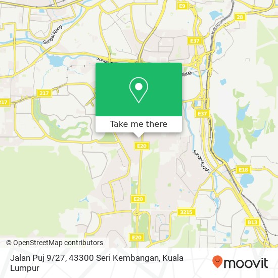 Jalan Puj 9 / 27, 43300 Seri Kembangan map