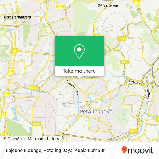 Lajeune Ėlounge, Petaling Jaya map