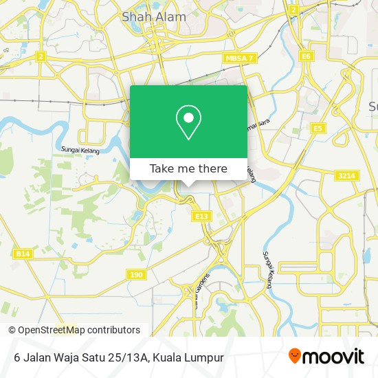 6 Jalan Waja Satu 25/13A map