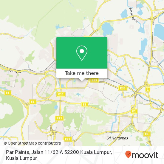 Par Paints, Jalan 11 / 62 A 52200 Kuala Lumpur map