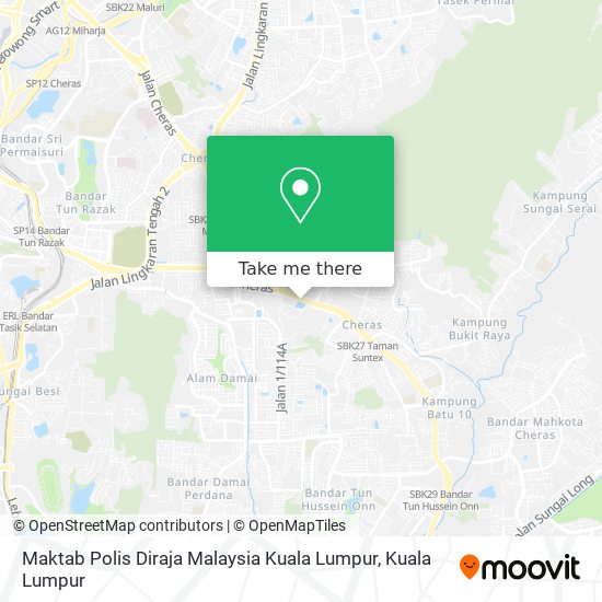 Peta Maktab Polis Diraja Malaysia Kuala Lumpur