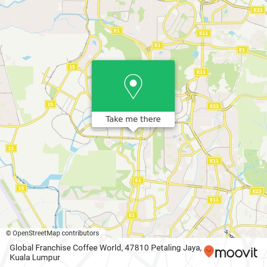 Global Franchise Coffee World, 47810 Petaling Jaya map