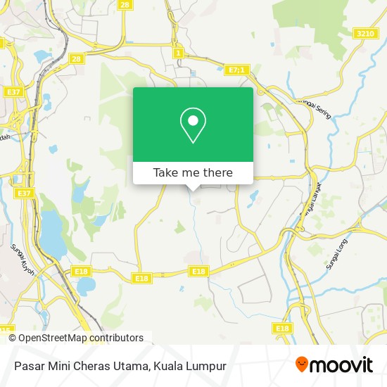 Pasar Mini Cheras Utama map