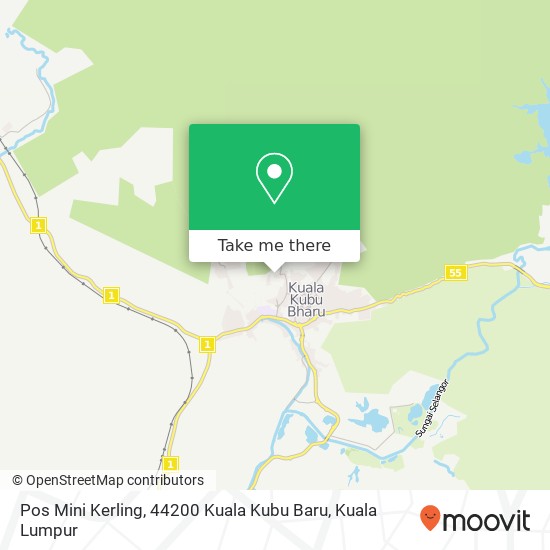 Peta Pos Mini Kerling, 44200 Kuala Kubu Baru