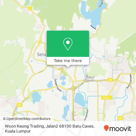 Woon Keong Trading, Jalan2 68100 Batu Caves map