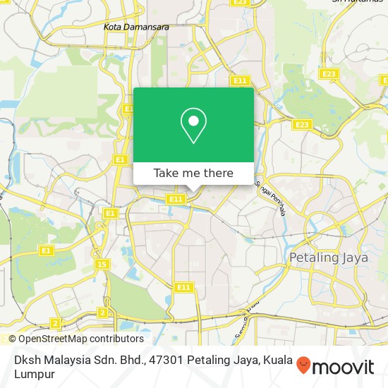 Dksh Malaysia Sdn. Bhd., 47301 Petaling Jaya map