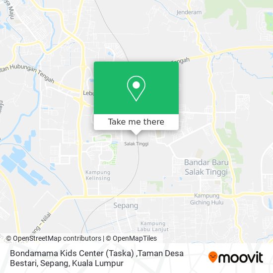 Bondamama Kids Center (Taska) ,Taman Desa Bestari, Sepang map