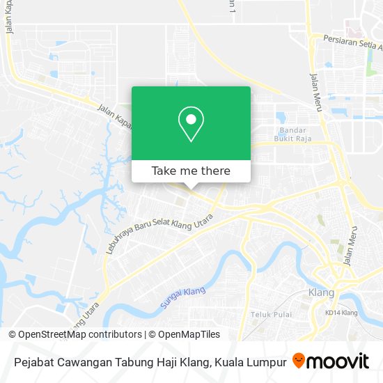 Peta Pejabat Cawangan Tabung Haji Klang