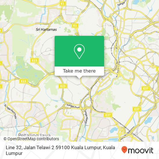 Peta Line 32, Jalan Telawi 2 59100 Kuala Lumpur
