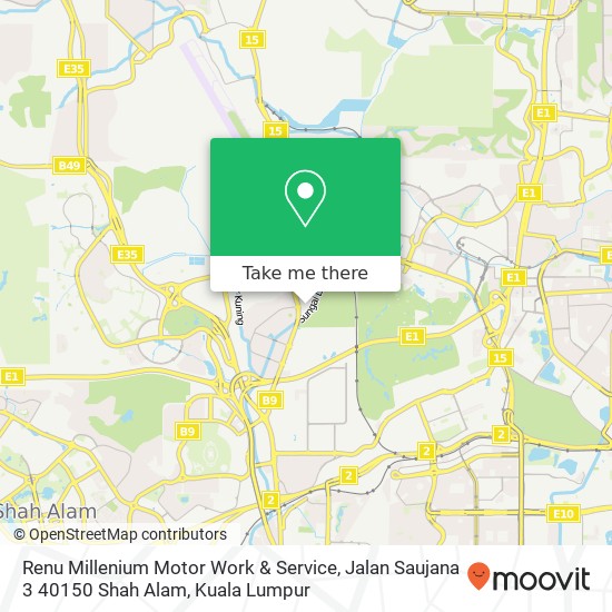 Renu Millenium Motor Work & Service, Jalan Saujana 3 40150 Shah Alam map