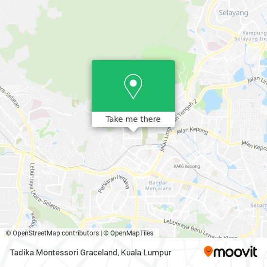 Peta Tadika Montessori Graceland