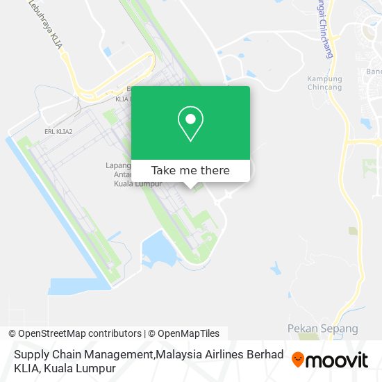 Supply Chain Management,Malaysia Airlines Berhad KLIA map