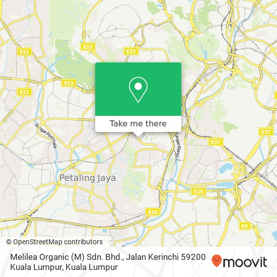 Melilea Organic (M) Sdn. Bhd., Jalan Kerinchi 59200 Kuala Lumpur map