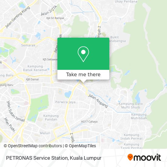 PETRONAS Service Station map