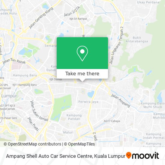 Peta Ampang Shell Auto Car Service Centre