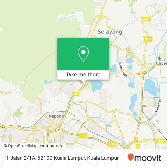 1 Jalan 2 / 1A, 52100 Kuala Lumpur map