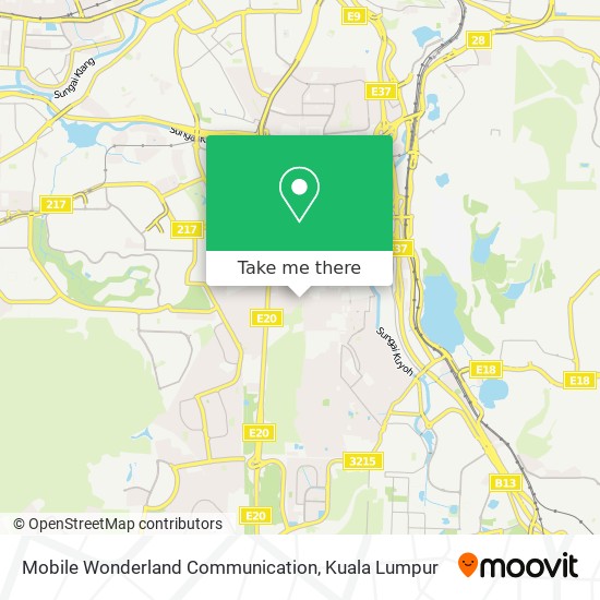 Mobile Wonderland Communication map