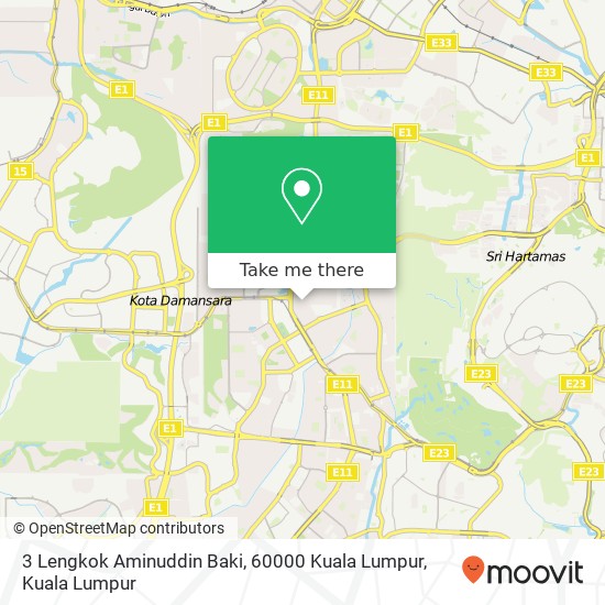 3 Lengkok Aminuddin Baki, 60000 Kuala Lumpur map