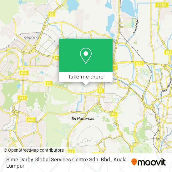 Sime Darby Global Services Centre Sdn. Bhd. map